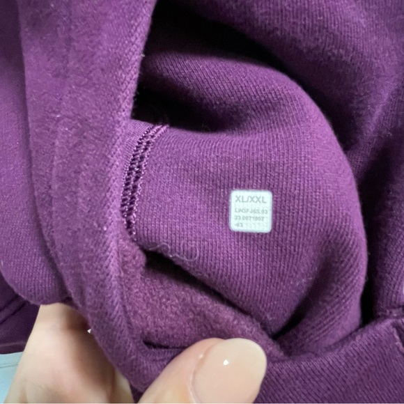 Women's Purple Half-Zip Pullover Top - Picture 2 of 2